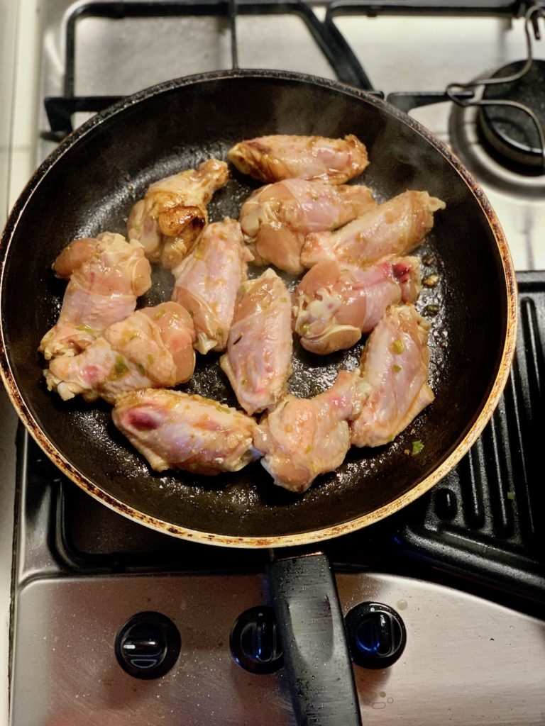 Cooking wings