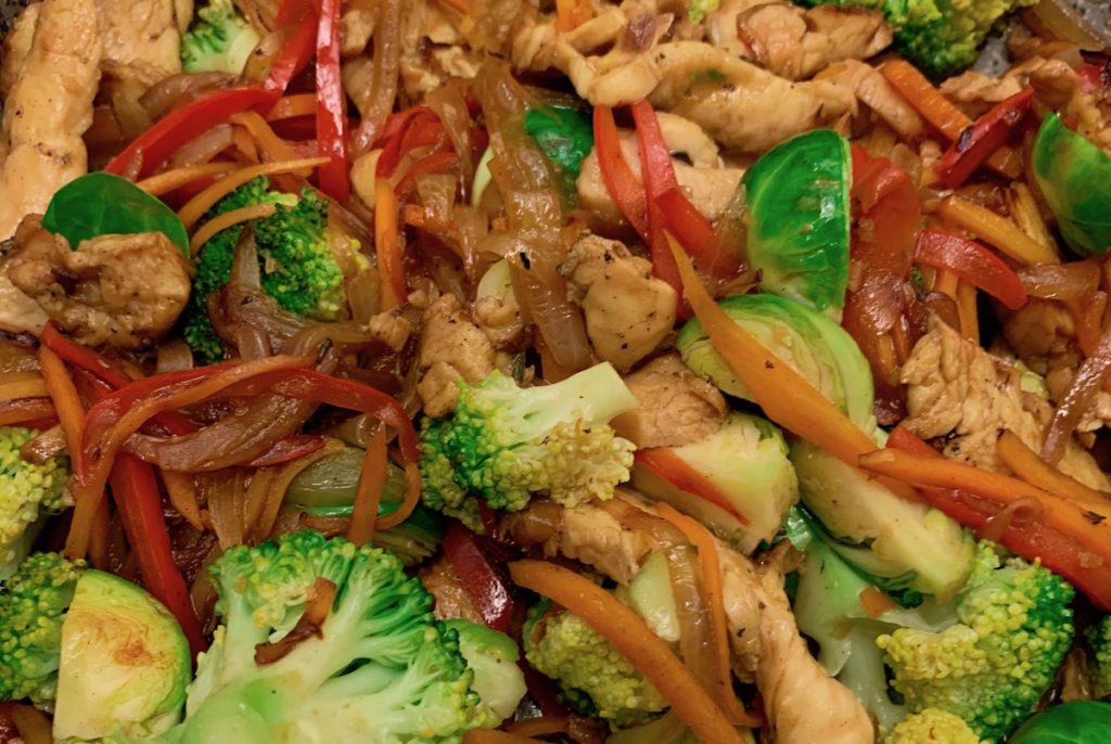 Stir fry with vegetables