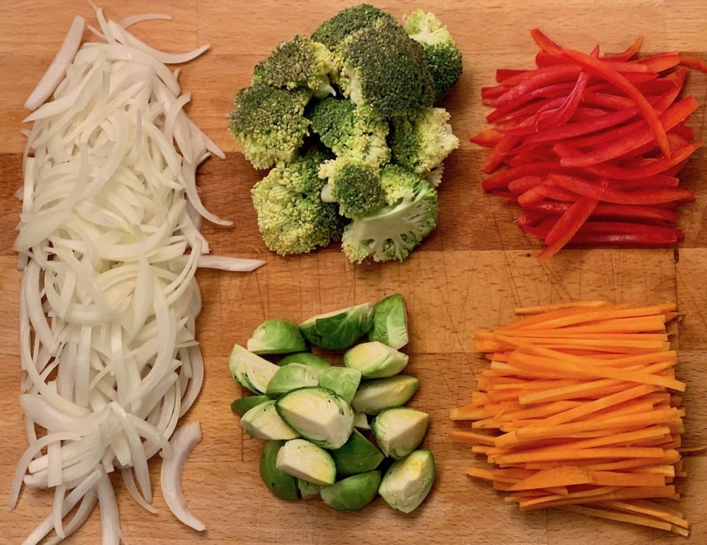 Vegetables to use for making stir fry