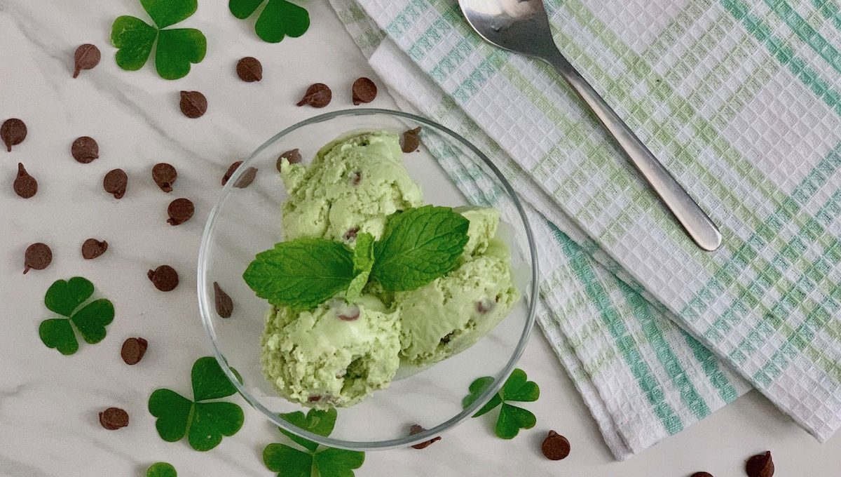 No Churn Mint Chocolate Chip Ice Cream