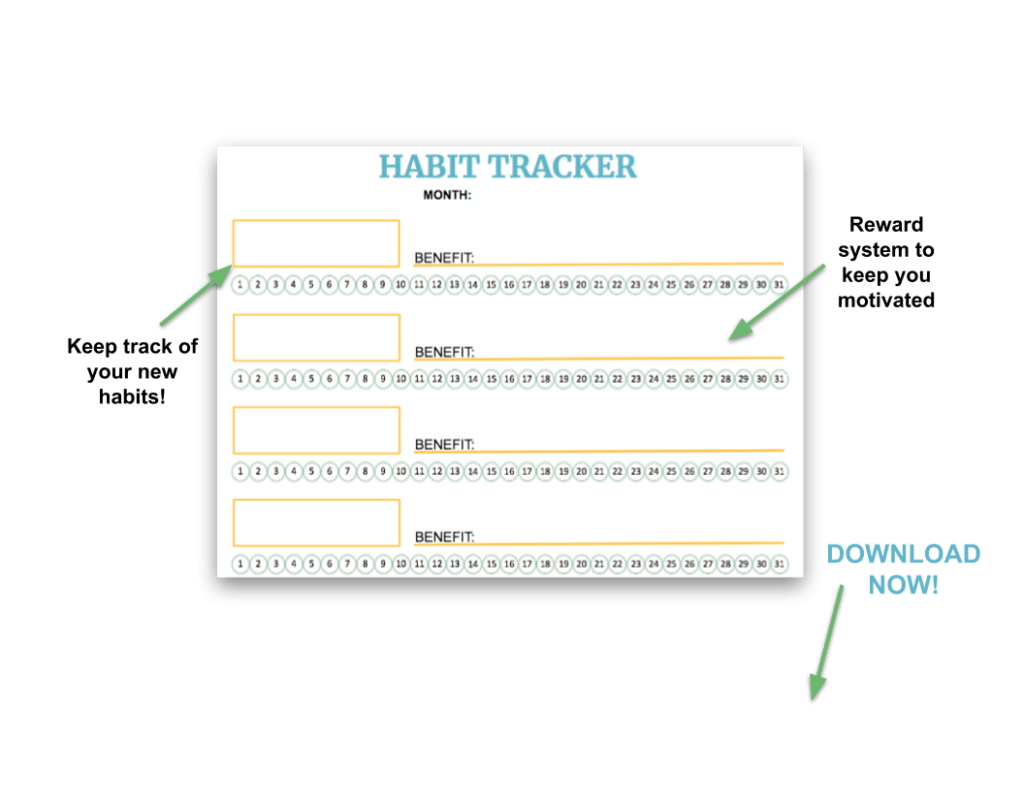 Free habit tracker template