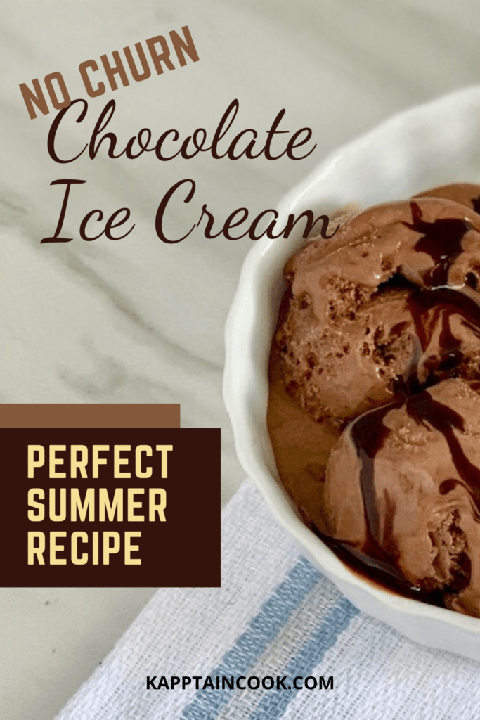 Easy homemade chocolate no churn ice cream recipe